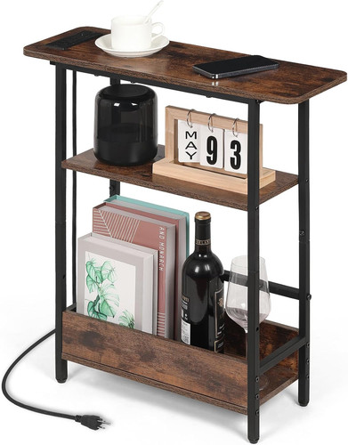 Narrow side table with usb - side,