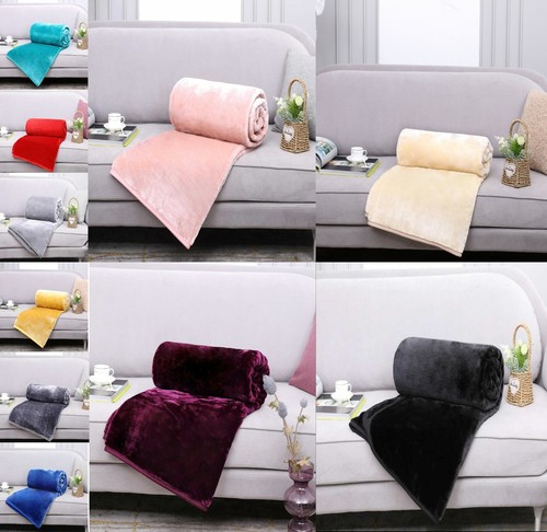 Faux fur mink throw blanket - fur,