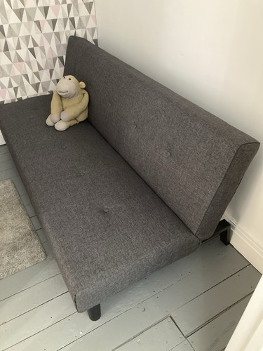 Grey fabric convertible clic - grey,