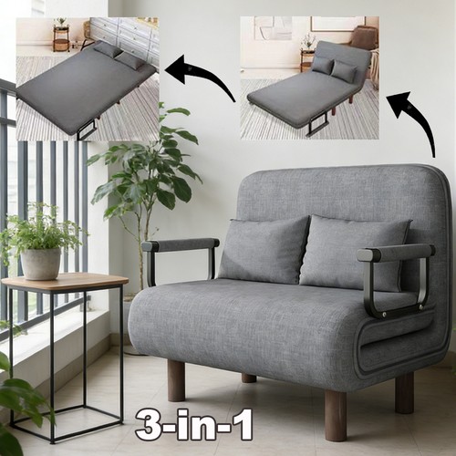 Double fabric sofa bed sleeper - double,