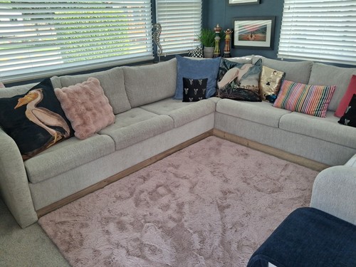 Static caravan sofa bed - static, new